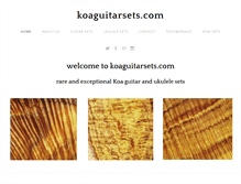 Tablet Screenshot of koaguitarsets.com